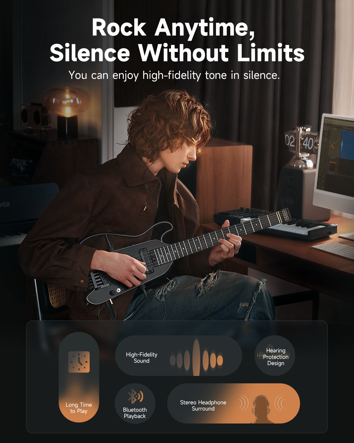 Donner HUSH X Pro Electric Guitar