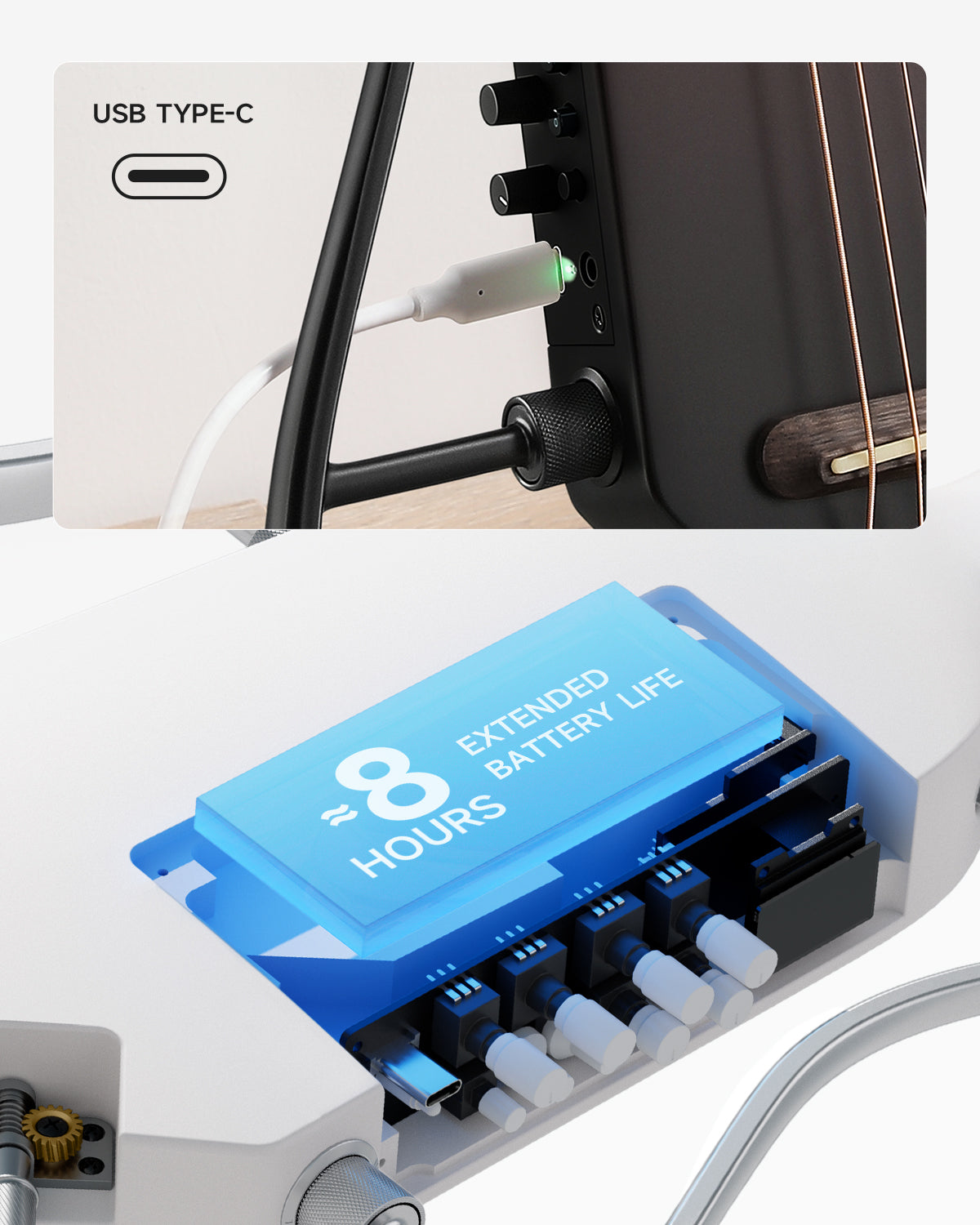 Donner HUSH™ I PRO Acoustic-Electric Travel Guitar-Maillard Gradient##