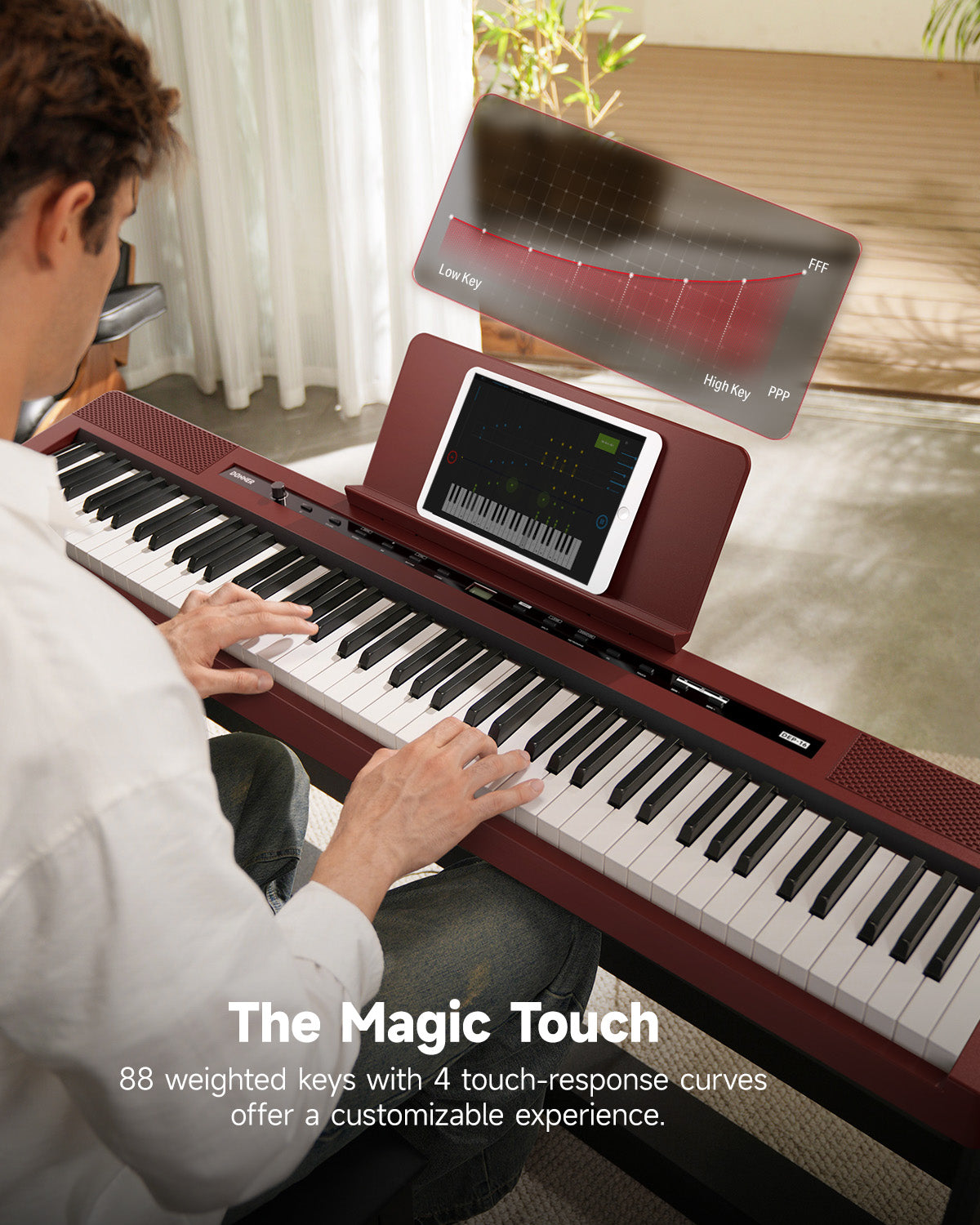 Donner DEP-16 88 Key Weighted Portable Digital Piano for Beginner